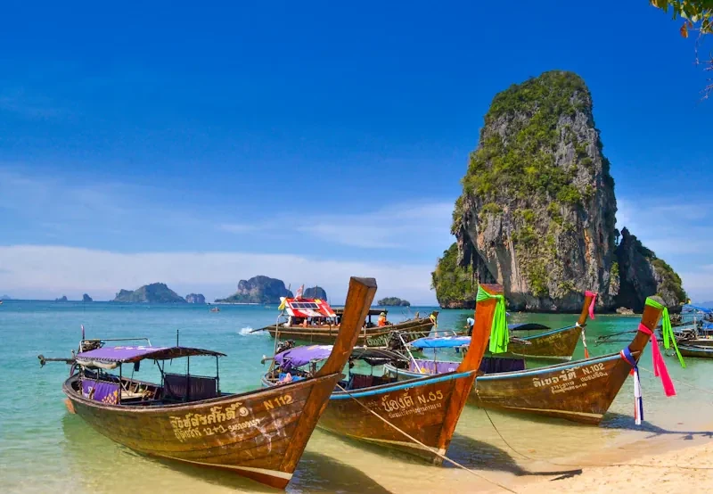 Thai longtail boat in Phi Phi