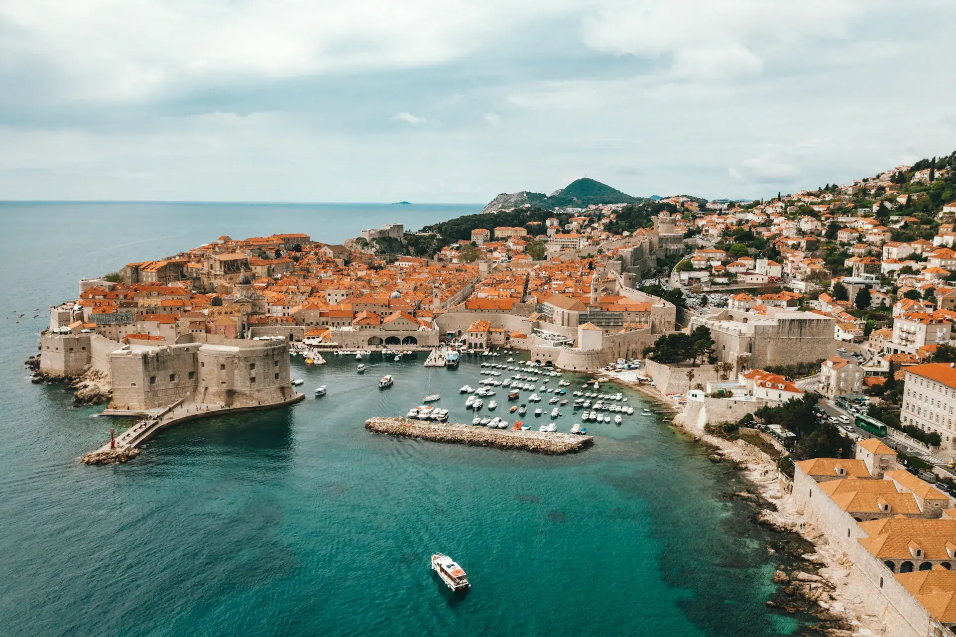 Dubrovnik Old Town from sea