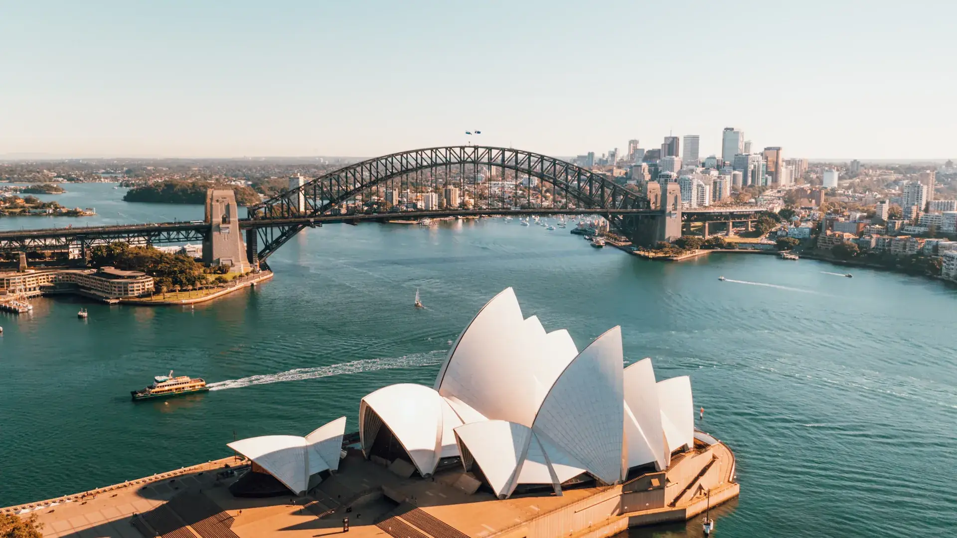 Sydney Opera House from harbour