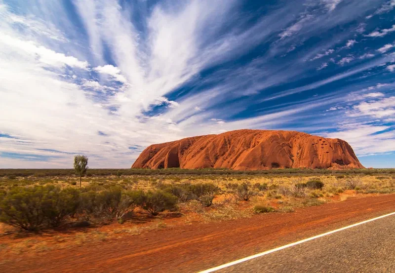 Uluru at golden hour