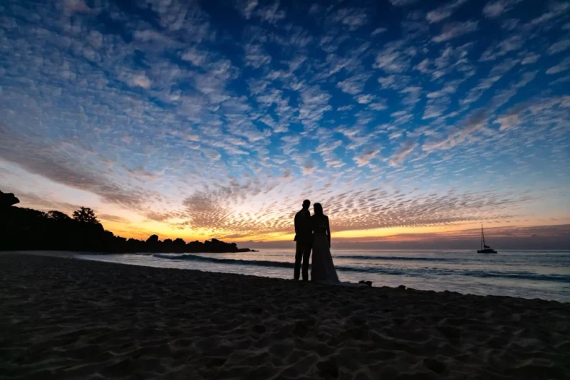 Couple Sunset Silhouette